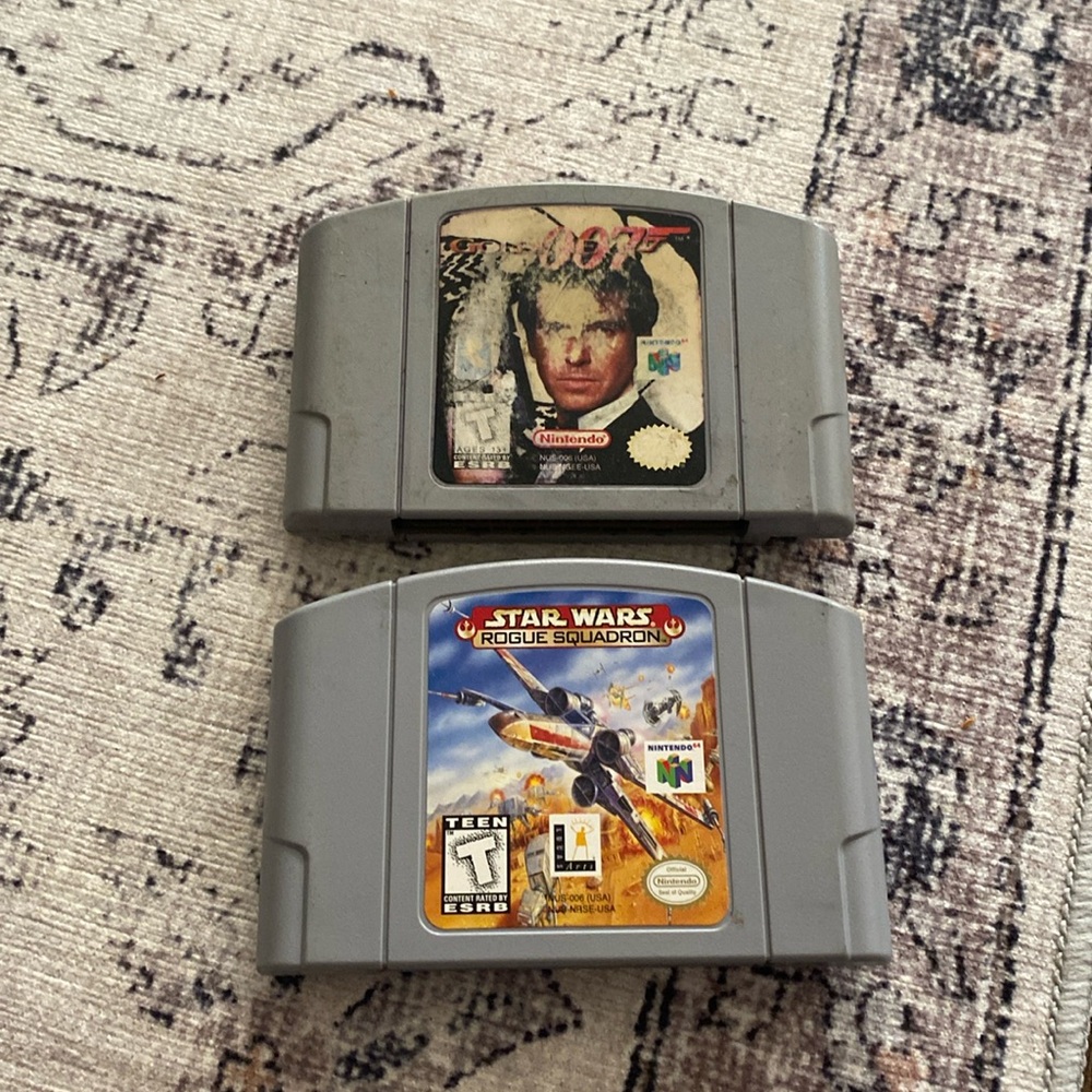 N64 Gold 007 & Starwars Rogue Squadron bundle